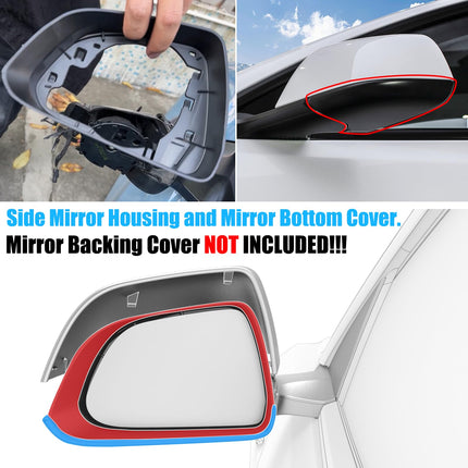 For Tesla Model 3 Left Mirror Bottom Cover & Frame 2017-25| Jaronx