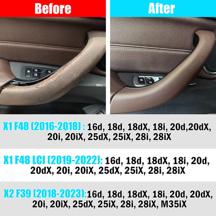 For BMW X1 F48 / X2 F39 Brown Door Handle Cover 4PCS 2016-23 – Snap-On (4PCS)| Jaronx