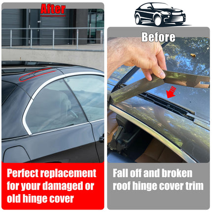 BMW Convertible Roof Hinge Cover for 3 Series E93 (2006 - 2011) & 4 Series F33/M4 F83 (2014 - 2019), 4PCS Left/Right Top Roof Molding Trim | Jaronx