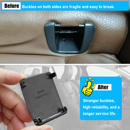 Volvo Child Seat Anchor Cover XC60 2018-2025, Rear Seat Buckle Anchor Cover (Black) | Jaronx