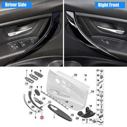 BMW F30/F31/F32 Door Handle Beige 2012-2018 | 320i 328i 330i 335i 428i 435i |  Jaronx