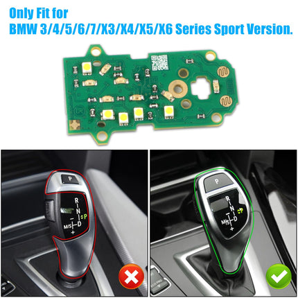 Sport LED Gear Shift Circuit Board For BMW F30 F34 F36 F10 F06 F01 F25 F26 F15 F16 – Red/Blue Chip| Jaronx