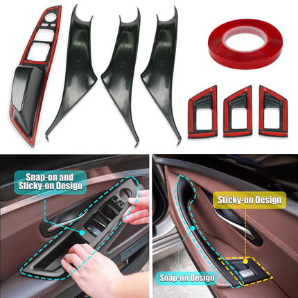 BMW 5 Series F10/F11 Door Handle Covers | 7PCS Black Kit| Jaronx