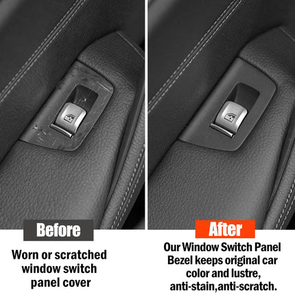 For BMW 5 Series G30/G31/F90 Rear Window Switch Cover 2PCS 2017-2022,Left Rear+Right Rear Replacement| Jaronx