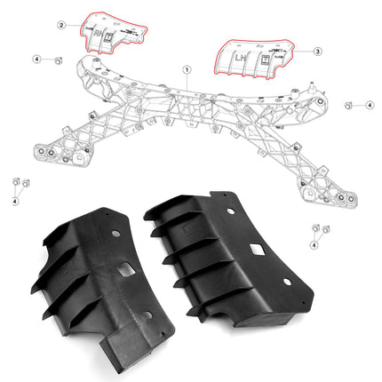 For Tesla Model 3 Front Bumper Bracket 2017-2023 1084169-00-B 1084170-00-B, Left Driver & Right Passenger Front Bumper Retainer Fender Bracket for Tesla Model 3 Accessories| Jaronx