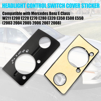 Mercedes Benz E Class W211 Headlight Switch Cover Stick-on (2003-2008) OE 2115450104 (B Model) | Jaronx