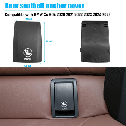 BMW X6 G06 Child Seat Anchor Cover 2020 - 2025, ISOFIX Rear Seat Latch Replacement for 52207939540 52207948756 | Jaronx