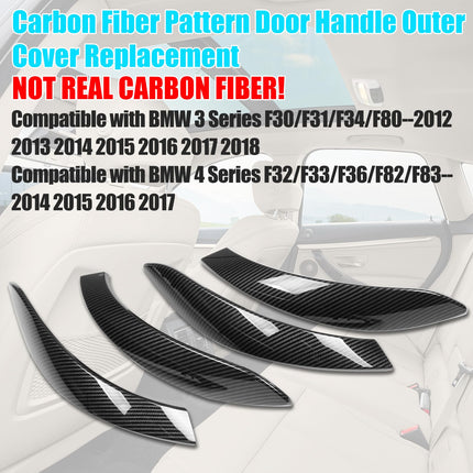 ForBMW F30/F31/F36 4PCS Door Handle Cover 2013-2018(Carbon Fiber Pattern)| Jaronx