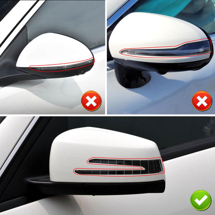 Mercedes Benz Mirror Cover Replacement, C-Class W204/E-Class W212/S W221/GLK X204/GLA X156, Left/Right Side View Mirror Cap, Black | Jaronx