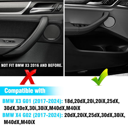 For BMW X3/X4 Door Handle 2017-24 | Black Left 51427473189| Jaronx