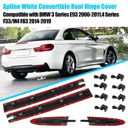BMW E93/F33/F83 Roof Hinge Cover 4-Pc Alpine White | 54377184037-48 | Jaronx