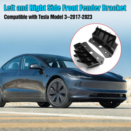 For Tesla Model 3 Front Bumper Bracket 2017-2023 1084169-00-B 1084170-00-B, Left Driver & Right Passenger Front Bumper Retainer Fender Bracket for Tesla Model 3 Accessories| Jaronx