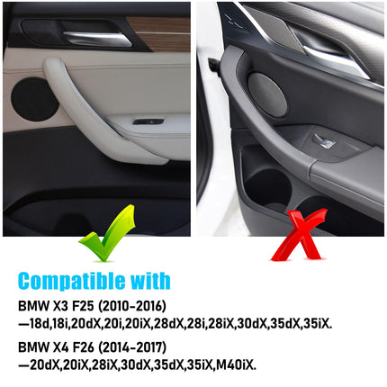 BMW X3 F25 2010-2016 & X4 F26 2014-2017 Right Interior Door Handle Cover (Beige) | Jaronx