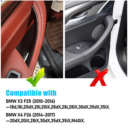 BMW X3 F25 / X4 F26 Door Handle Cover 3PCS Carbon | Jaronx