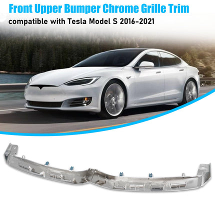 2016-2021 Tesla Model S Front Bumper Chrome Trim Molding Replacement 1065233-00-D| Jaronx