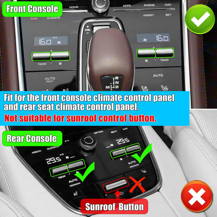 For Panamera 971 Climate AC Button 971919709CG 2018-23 – Snap-On Front & Rear| Jaronx