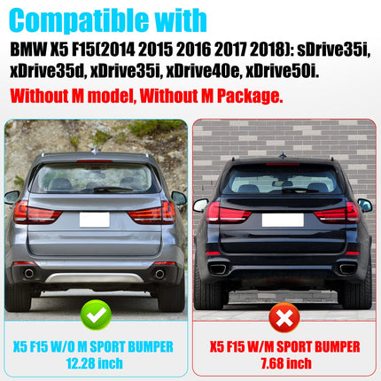 BMW X5 F15 Rear Bumper Reflector Pair 2014-2018 | 63147290091 92 | Jaronx