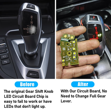 LED Gear Shift Circuit Board for BMW F30 F34 F36 F10 F06 F01 F25 F26 F15 F16 – Plug-and-Play Chip| Jaronx