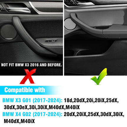 For BMW X3/X4 Door Handle Right 2017-24 | Black 51427473190| Jaronx