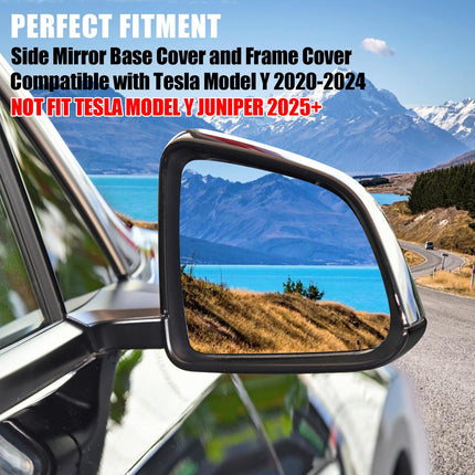 For Tesla Model Y Right Mirror Bottom Cover & Frame 2020-24 | Jaronx