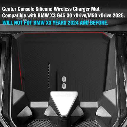 2025 BMW X3 G45 Wireless Charging Mat, Anti-Slip Silicone Charging Pad Cover for BMW X3 Accessories | Jaronx