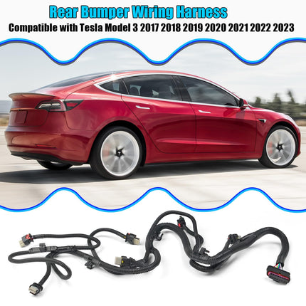For Tesla Model 3 Rear Bumper Parking Sensor Wiring Harness，1067959-00-E, 106795900E Rear Park Assist Sensor Wiring Harness Replacement for Tesla Model 3 2017-2023| Jaronx