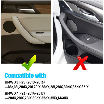 BMW X3 F25/X4 F26 Door Handle Cover 3PCS Beige | Jaronx