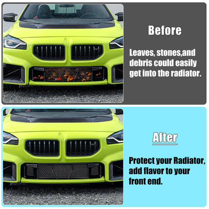 For BMW M2 G87 Front Bumper Lower Grille Mesh Guard 2023 2024 2025, 5 PCS Carbon Fiber Pattern Center Lower Bumper Mesh Grille Kit  | Jaronx