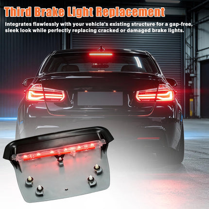 For BMW 3 Series F30 2013-2018 LED Third Brake Light 328i 330i 335i,63257259855 Rear 3rd High Mounted Brake Stop Lamp for BMW 3 Series F30 Sedan/M3 F80 (Grey)| Jaronx