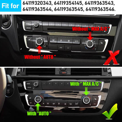 Matte-Black BMW AC Knob Rings & Volume Button Cover | Jaronx