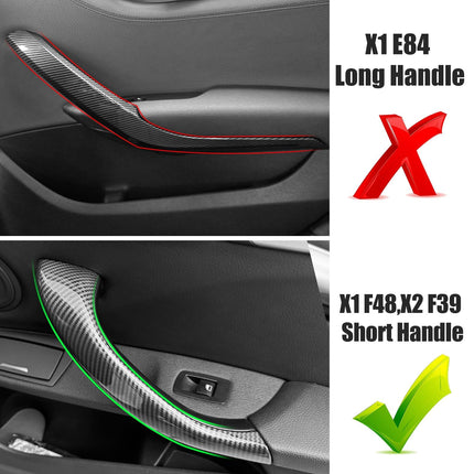 For BMW X1 F48 / X2 F39 Carbon Door Handle Covers 2PCS 2016-23 – Snap-On| Jaronx