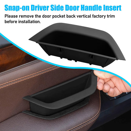 Black Door Handle Covers for BMW X3 F25 & X4 F26 – 4Pcs Snap-On Set | Jaronx