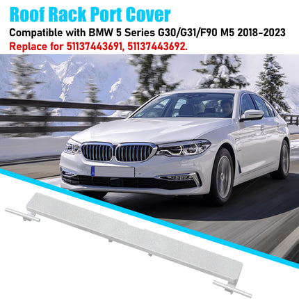 For BMW Roof Rack Port Cover for 5 Series G30/G31, 6'G32,7'G12(Mineral White Metallic), Painted Roof Rail Molding Trim Port Cap for BMW 530 540 640 740, Replace 51137443691| Jaronx