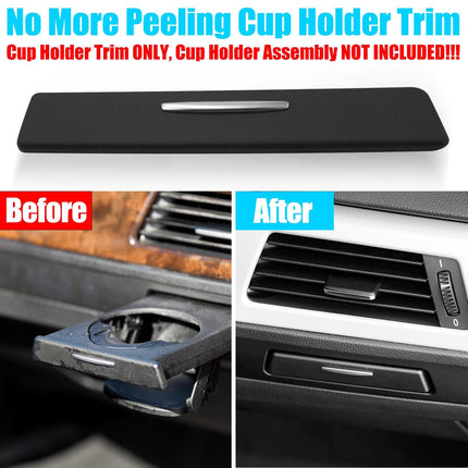 Black Right Cup Holder Trim BMW E90-93 | Jaronx