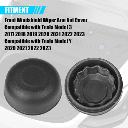 Wiper Arm Nut Cover for Tesla Model 3/Y 2017-2023 (2PCS) | Jaronx