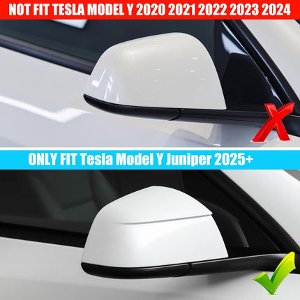 Tesla Model Y Juniper 2025 Mirror Cap Right | Pearl White Clip-On #1963539-D0-B – Jaronx