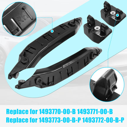 For Tesla Model Y Front Bumper Bracket 2020-2024, 4PCS Left & Right Front Bumper Fender Retainers Bracket for Tesla Model Y 1493770-00-B, 1493771-00-B, 1493773-00-B, 1493772-00-B| Jaronx