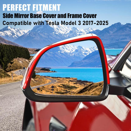 For Tesla Model 3 Left Mirror Bottom Cover & Frame 2017-25| Jaronx