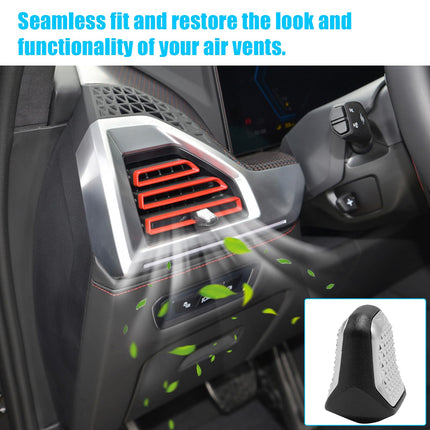 For BMW Air Vent Knob Clip for X5 G05/X6 G06/X7 G07/XM 2023-2025,2PCS Front Dash Air Conditioner Outlet Grille Blade AC Vent Knob Replacement for BMW 64225A27360 2023-2025| Jaronx
