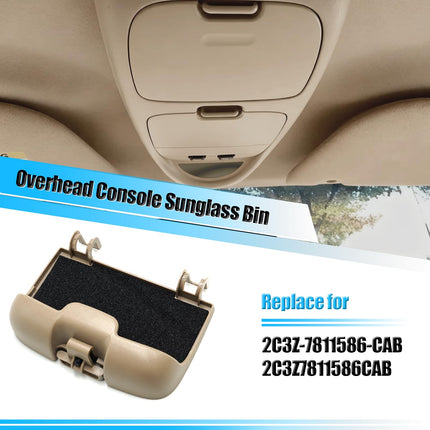 For Ford Super Duty Sunglasses Holder 2002-2004 |2C3Z7811586BAB(Tan)| Jaronx