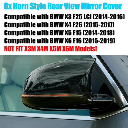 BMW Ox Horn Mirror Cover X3 F25/X4 F26/X5 F15/X6 F16 | Jaronx