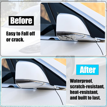 For Tesla Model X Side Mirror Bottom Cover 2016-2025, Right Passenger Side Chrome Rearview Mirror Lower Base Covers Replacement for Tesla Model X Accessories 2177.3006 | Jaronx