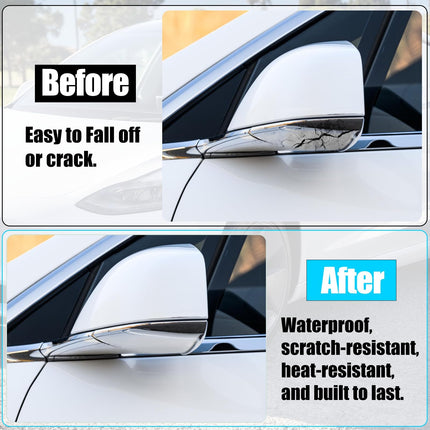 For Tesla Model X Side Mirror Bottom Cover 2016-2025, Left Driver Side Chrome Rearview Mirror Lower Base Covers Replacement for Tesla Model X Accessories 2177.3005 | Jaronx