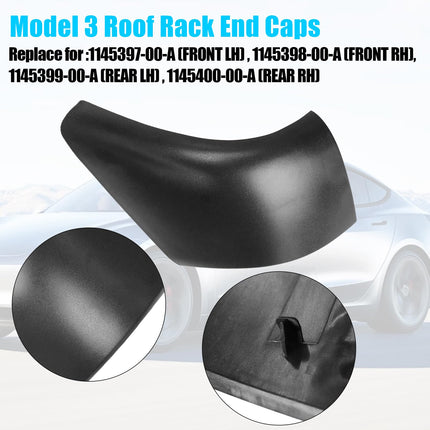Tesla Model 3 Roof Rack End Caps 4PCS 2017-23 | Jaronx