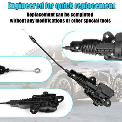 For Tesla Hood Latch Actuator Model 3 2017-2024 Model Y 2020-2024,1500398-00-J 1643071-00-A, 1PCS Front Hood Latch Lock Actuator Release Cable Compatible with Tesla 3/Y 2017-2024| Jaronx