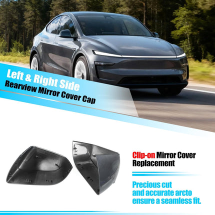 For Tesla Model Y Juniper Mirror Cover Replacement 2020-2026, Left Driver Right Passenger Side Clip-on Rear View Mirror Cover Cap for Tesla Model Y Juniper Accessories(Stealth Gray)| Jaronx
