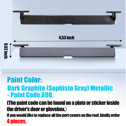 For BMW Roof Rack Port Cover for 5 Series G30/G31,6' GT G32,7' G12, Roof Rack Molding Port Cap for BMW 530 540 640 740, 51137443691 51137443692(Sophisto Gray) | Jaronx