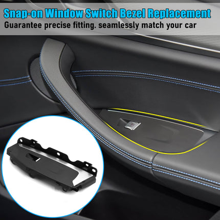 For BMW Window Switch Panel Cover Replacement for X3 G01/X4 G02 | Front Right Passenger Side Door Window Control Bezel Cover X3 G01 2017-2024/X4 G02 2019-2025 Replace 51417471026| Jaronx