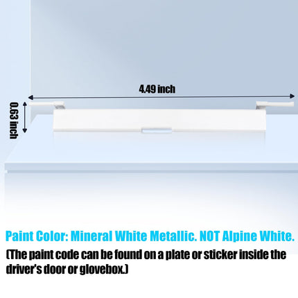 BMW 3-Series F30/F80 Roof Rack Port Cover 2013-2018 | Mineral White | Replaces 51137312617 | Jaronx