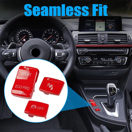 For BMW Gear Mode Button Cover 2012-19 F20/F21/F22/F30/F32 | 3PCS | Jaronx